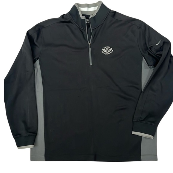Nike Other - Nike Golf US Open 1/4 zip sweatshirt The Olympic Club black gray size XL dri-fit